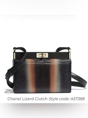 Chanel bag box exotic lizard last exotic collection made FULL SET Rare